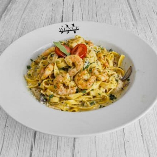 Tagliatelles Fraîches aux Crevettes